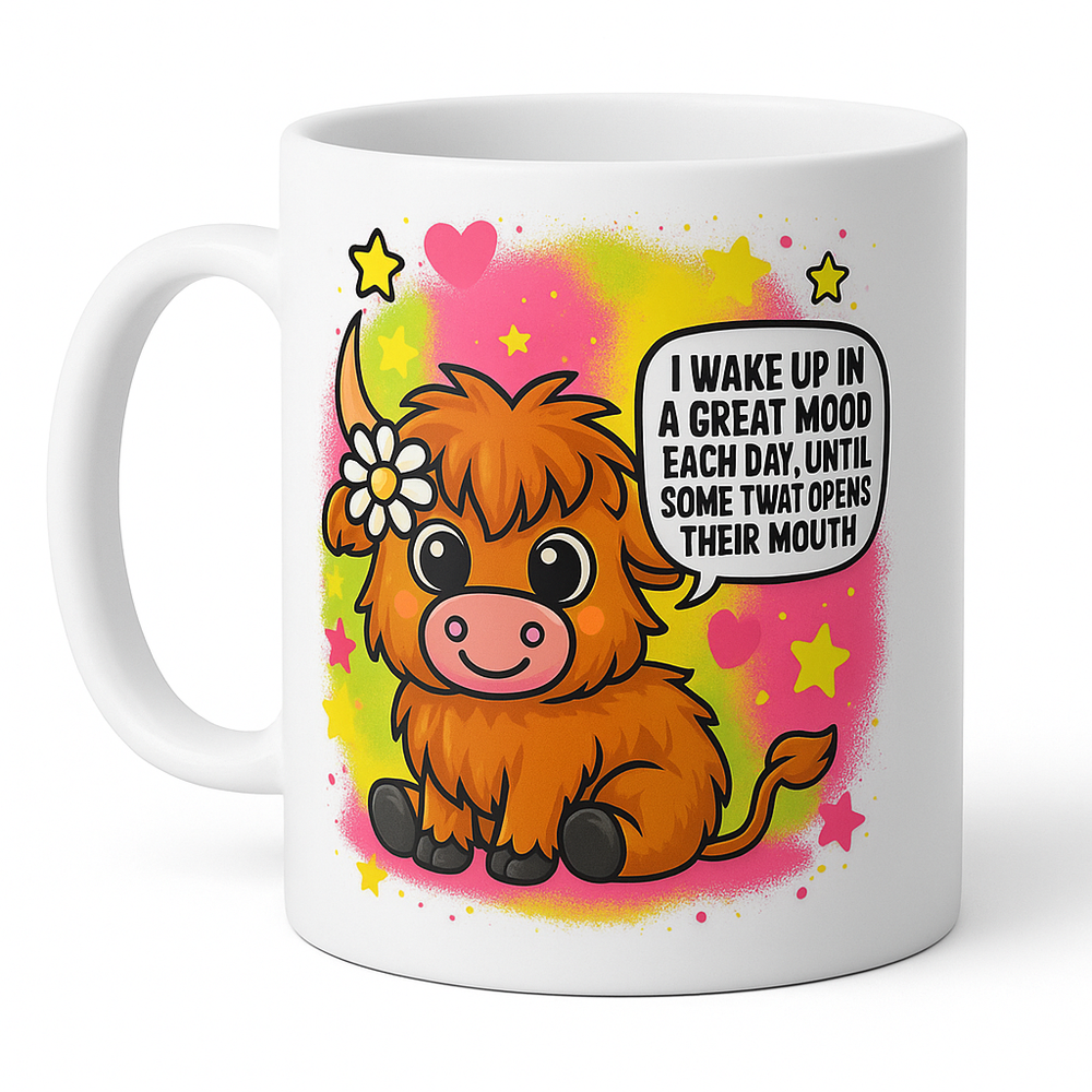 Cheeky Highland Cow Twat Mug #1 image